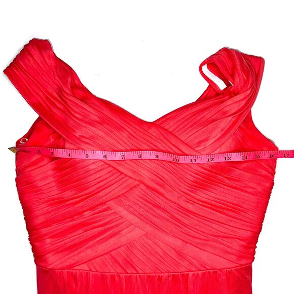 JY Jenny Yoo JY514 Bridesmaid Full Length Dress Gown Firecracker Size 6 - Picture 12 of 14